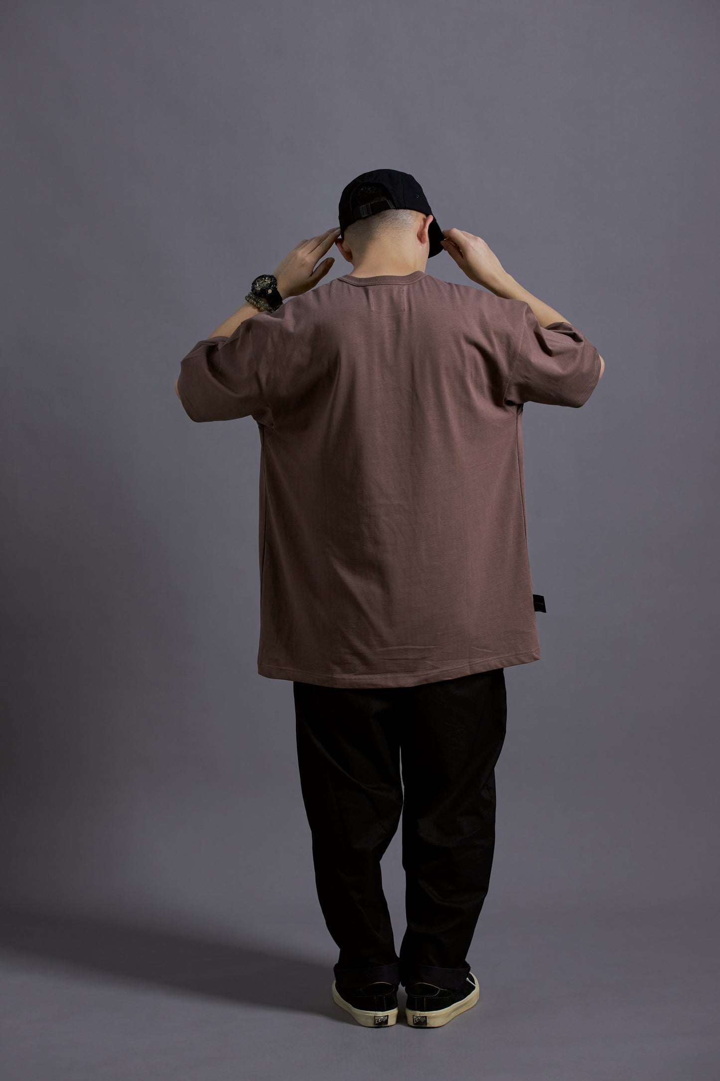 MOONANDBEAM LOGO TEE (BROWN)