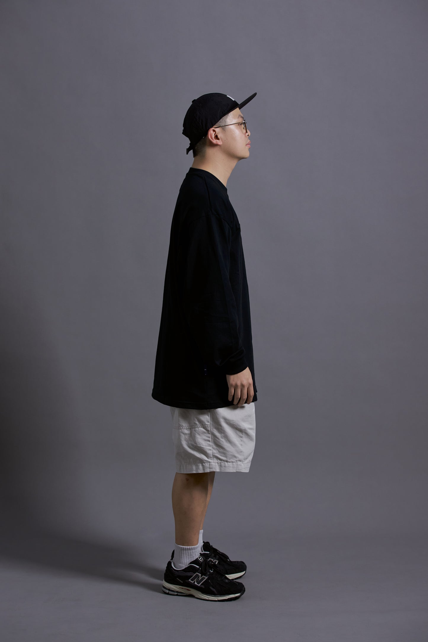 LWP EMBROIDERY POCKET L/S TEE (BLACK)