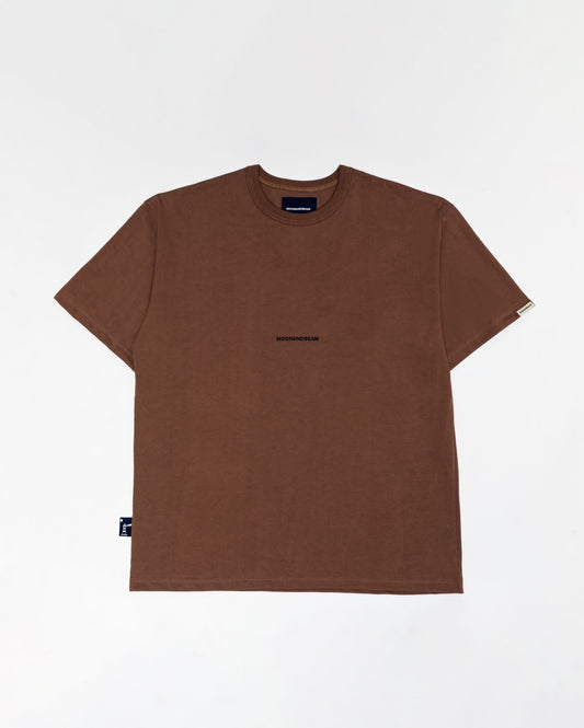 MOONANDBEAM LOGO TEE (BROWN)